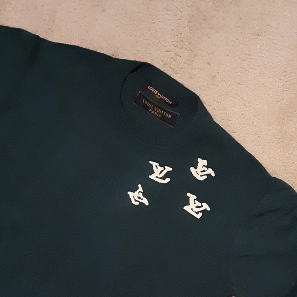 MEN'S LOUIS VUITTON SHORT SLEEVE MONOGRAM GRAPHIC SWEATER - Picture 5 of 11